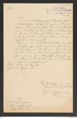 k.k. naturhistorisches Hofmuseum, Intendanzakten 1885-1896 (Hauer), Aktenzahl Z.528/1891, Seite 1